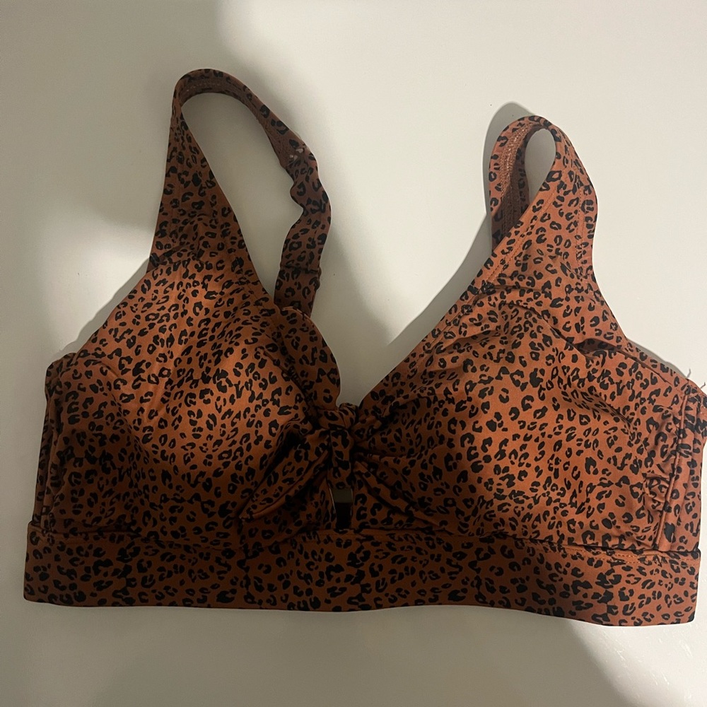 Cheetah swimsuit top